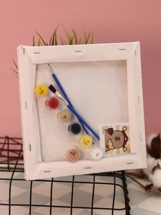 Картина по номерам на подрамнике Draw Me! «Sly Capybara», (20*20 см) 