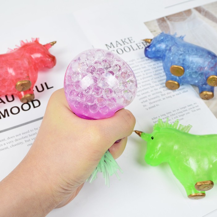 Мялка - антистресс «Colorful unicorn squishy», blue 