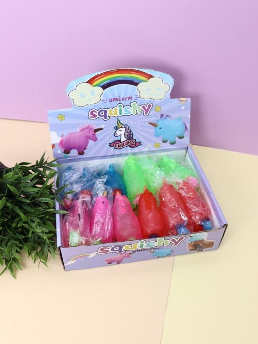 Мялка - антистресс «Colorful unicorn squishy», blue 