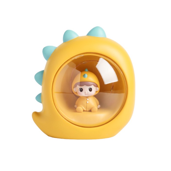 Ночник «Baby dino», yellow (10 см), пластик 