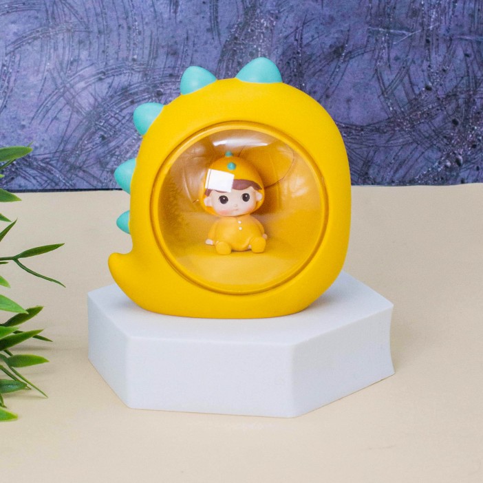 Ночник «Baby dino», yellow (10 см), пластик 