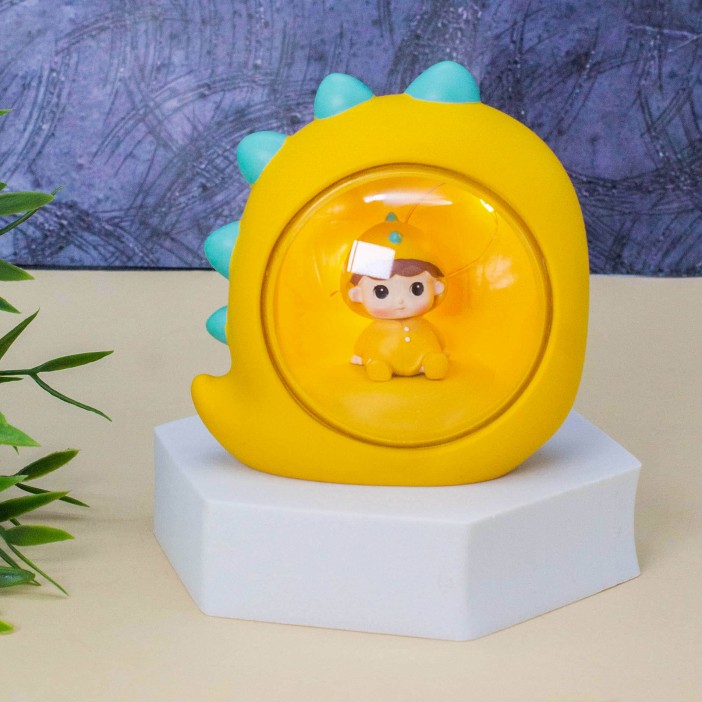 Ночник «Baby dino», yellow (10 см), пластик 