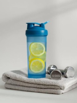 Спортивный шейкер "Beautiful life", blue (600 ml)