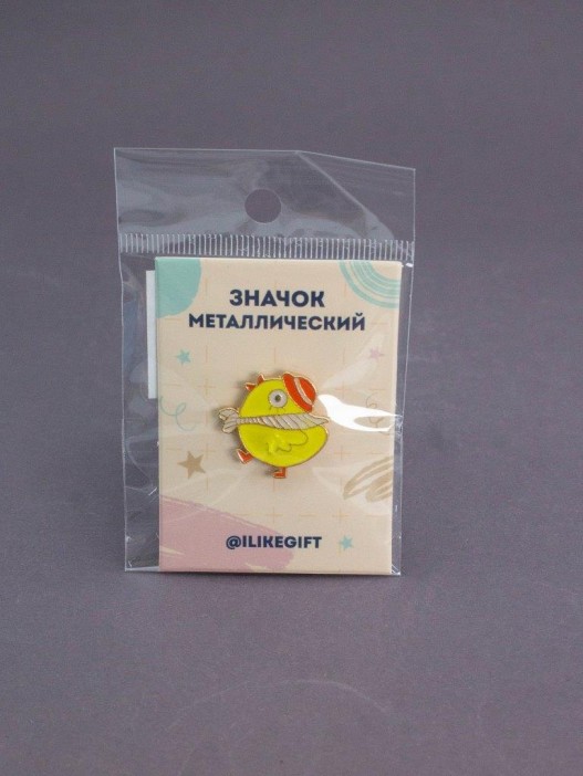 Значок металлический iLikeGift &quot;Cute chicken&quot; 