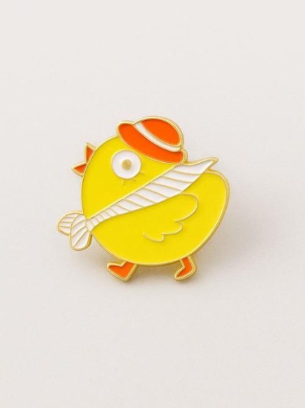 Значок металлический iLikeGift "Cute chicken"