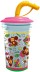 Стакан с трубочкой "Чебурашка", дизайн 1 (420мл) 