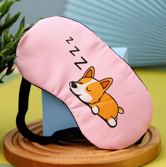 Маска для сна "Sleeping corgi" 