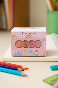 Набор декоративного скотча «Planet rabbit», pink
