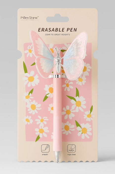 Ручка пиши-стирай &quot;Beautiful butterfly&quot;, pink 