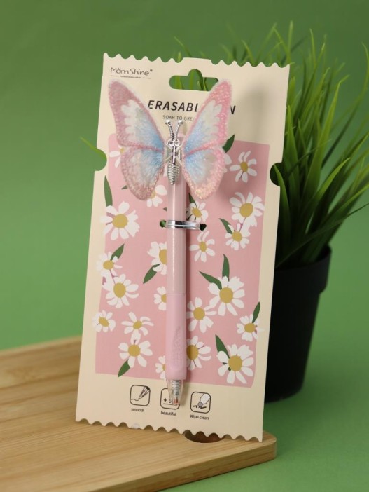Ручка пиши-стирай &quot;Beautiful butterfly&quot;, pink 