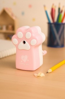 Точилка для карандашей механическая "Lucky paw", pink