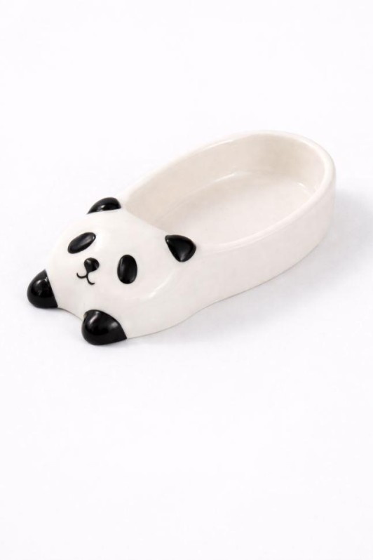 Набор керамических соусников 8 шт. "Панда", белый (10,5х4,8х1,8 см) 