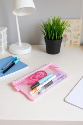 Пенал "Color net", pink (9*21 см)