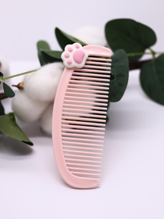 Расческа "Веселые друзья, лапка", розовая 