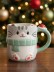 Кружка керамическая iLikeGift "Новогодний котик", 440 мл