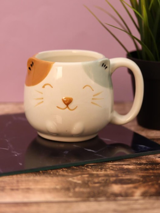 Кружка керамическая «Happy cat», 460 мл 
