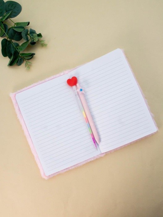 Блокнот плюшевый «Proud lama», pink, 21,5х15 см, плотность 70 гр. 