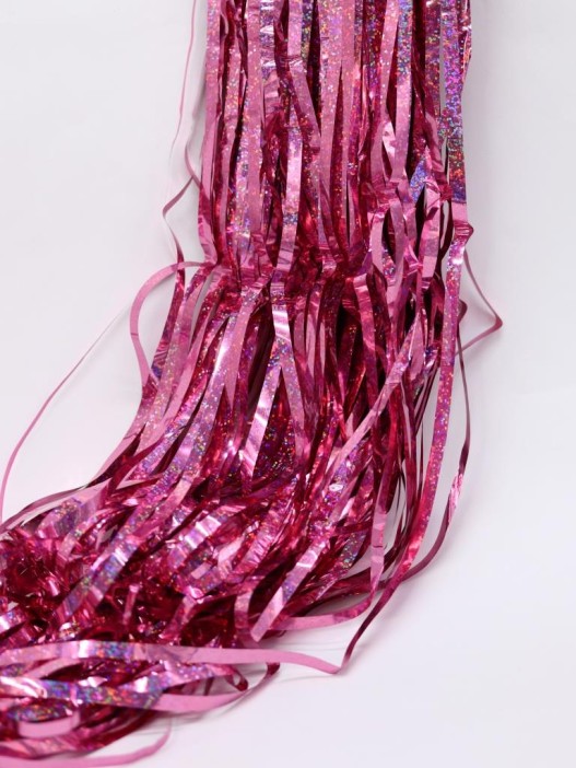 Праздничный занавес, дождик для фотозоны &quot;Brilliant rain&quot;, pink (100*200 см) 