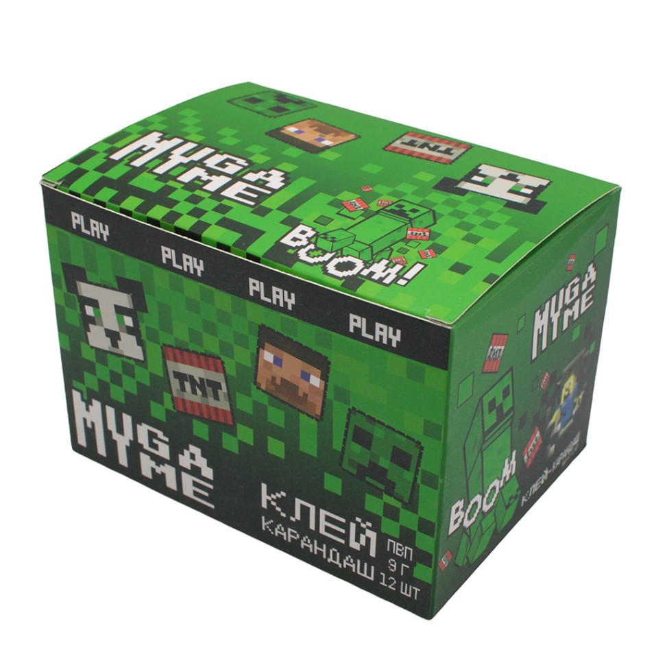 Клей-карандаш с топпером ПВП "Моя игра" 9 г, микс