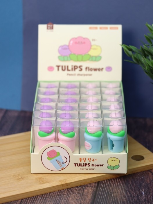 Точилка для карандашей "Tulips flower" 