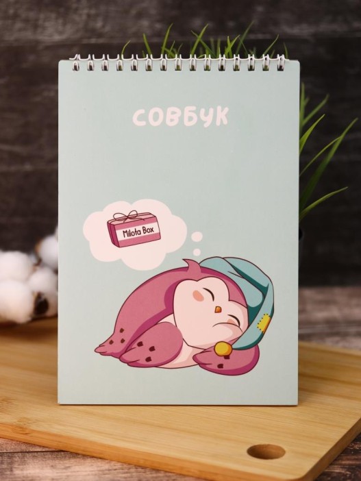 Скетчбук «SOVA Milota», 14х20 см,  плотность 100 гр 