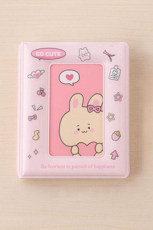 Фотоальбом - биндер для карт "Bunny hart", 16 страниц(9*11см) 