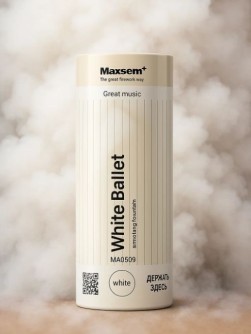 Цветной дым "White Ballet", белый, калибр 1.35", 40сек, 11,5см)