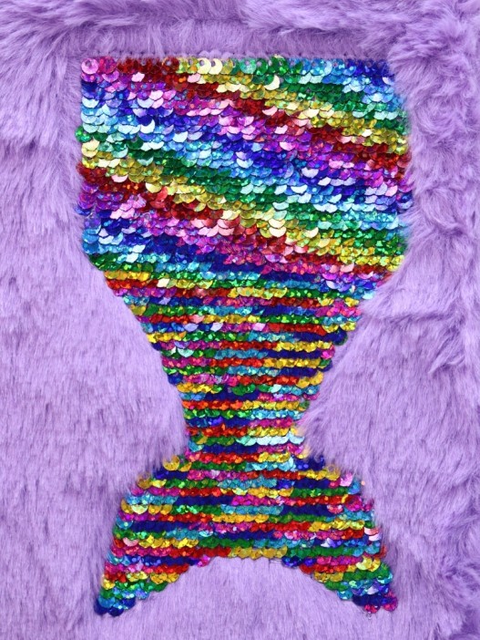 Блокнот плюшевый &quot;Mermaid&quot;, purple, 21,5х15 см, плотность 80 гр. 