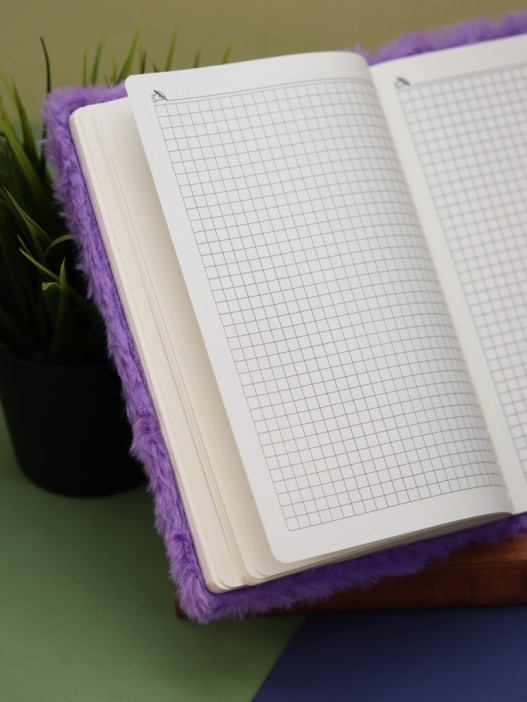 Блокнот плюшевый &quot;Mermaid&quot;, purple, 21,5х15 см, плотность 80 гр. 