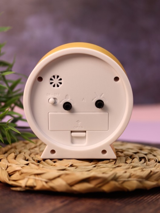 Часы-будильник «Morning mood», yellow (11,2х10,5 см) 