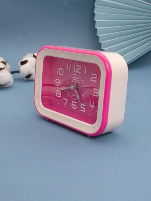 Часы-будильник «Bright rectangle», pink 