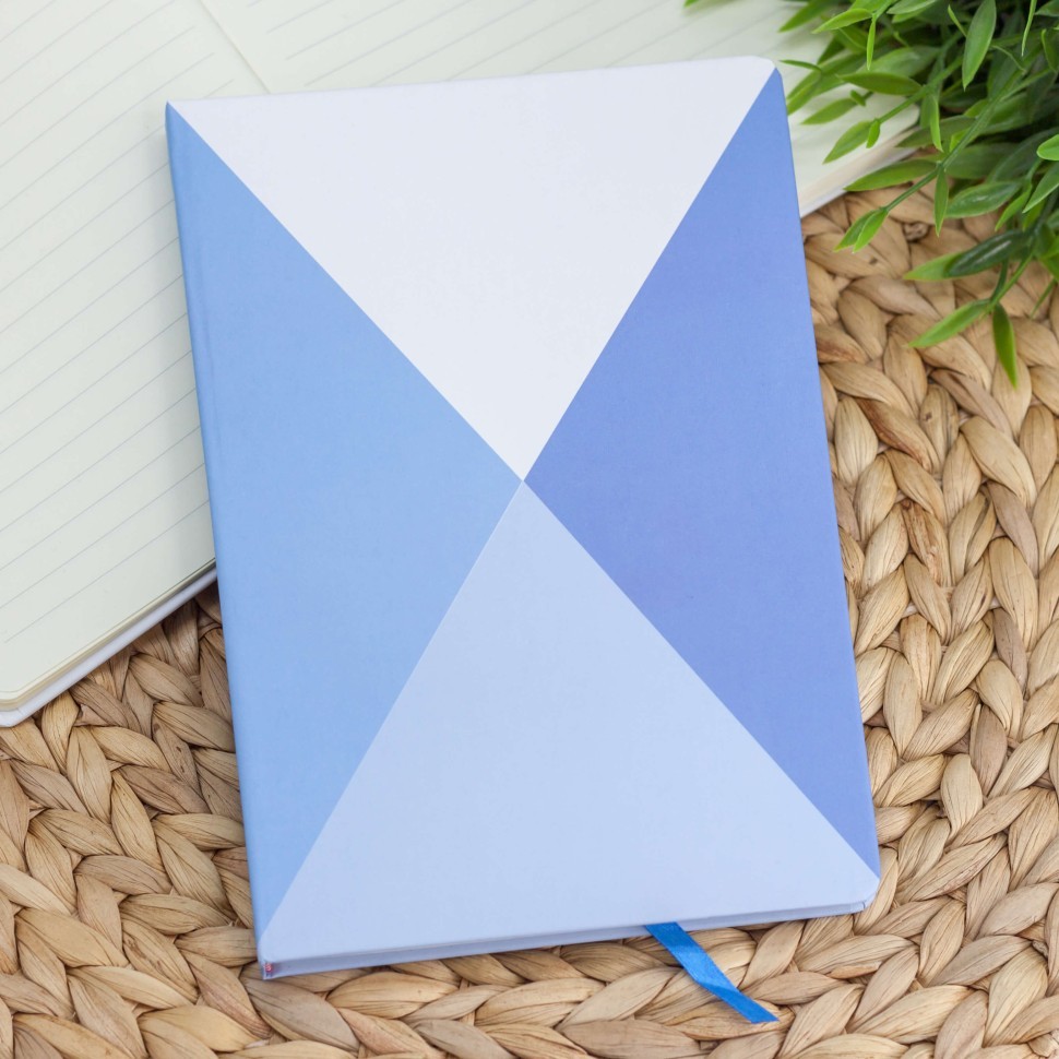 Блокнот (A5) "Shape triangle", blue (14.5*21)