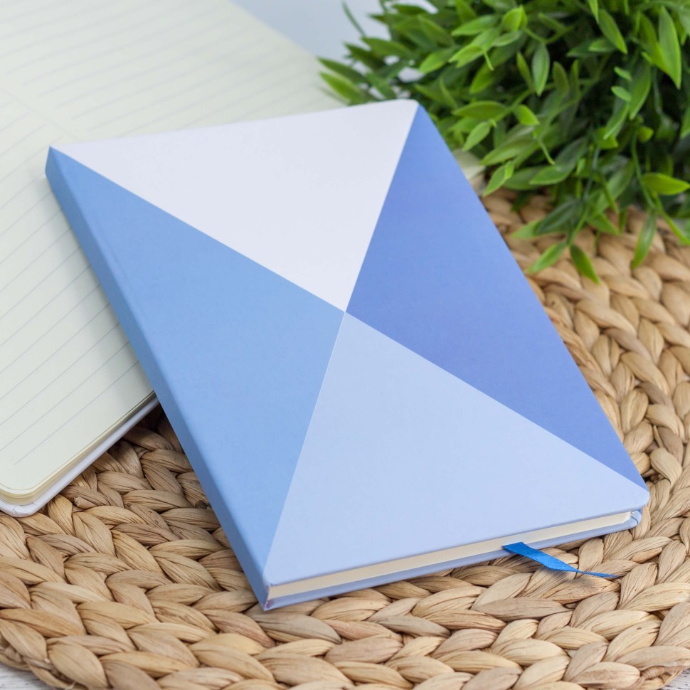 Блокнот (A5) "Shape triangle", blue (14.5*21)
