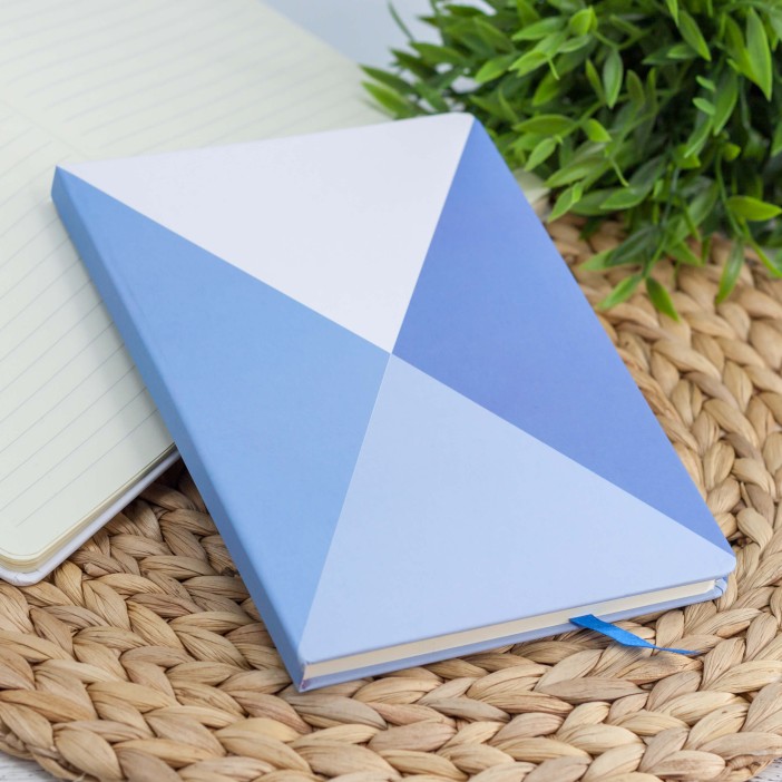 Блокнот (A5) &quot;Shape triangle&quot;, blue (14.5*21) 