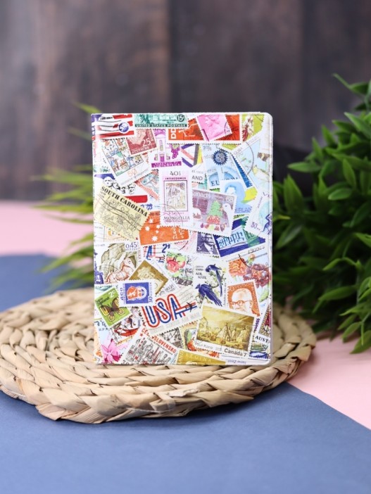 ОБЛОЖКА ДЛЯ ПАСПОРТА STAMPS COLOR, плотность 600 мкм 