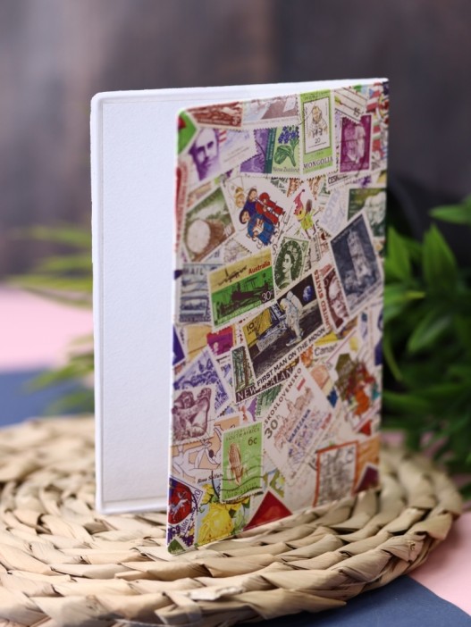 ОБЛОЖКА ДЛЯ ПАСПОРТА STAMPS COLOR, плотность 600 мкм 