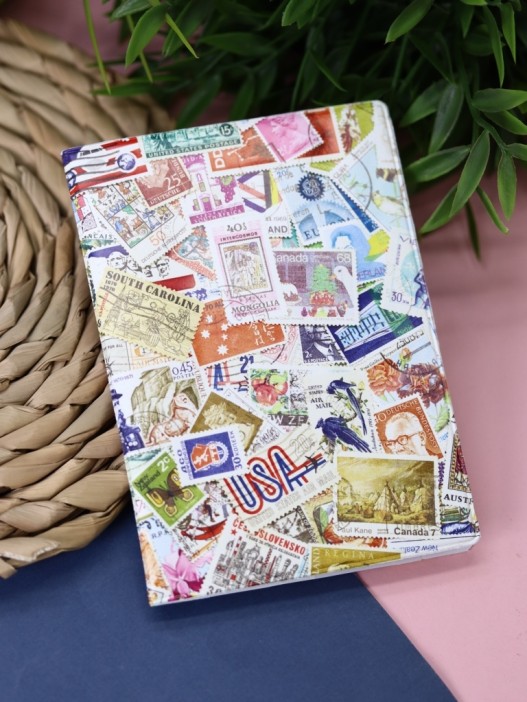 ОБЛОЖКА ДЛЯ ПАСПОРТА STAMPS COLOR, плотность 600 мкм 