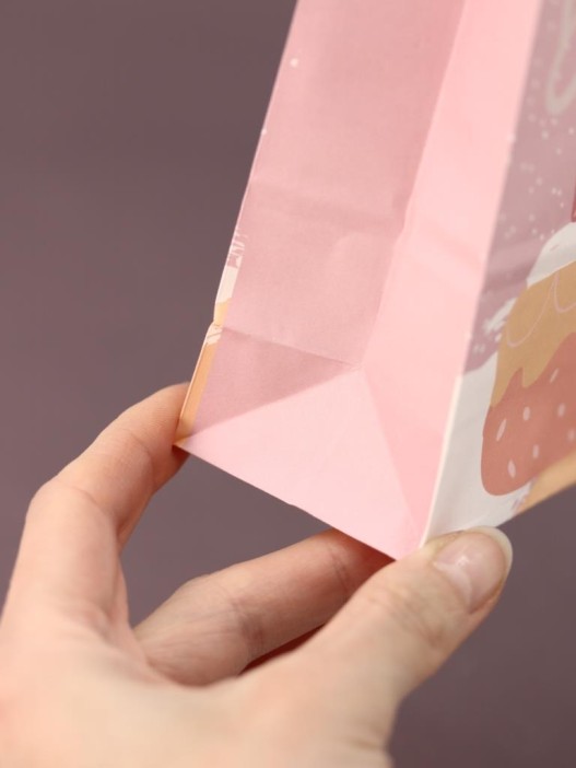 Набор подарочных пакетов+наклейки (6 шт.) &quot;Happy birthday&quot;, 19*8*6 