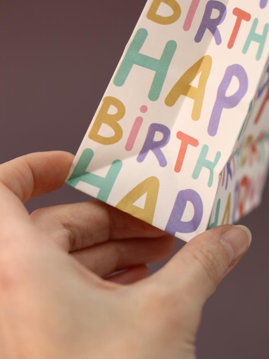 Набор подарочных пакетов+наклейки (6 шт.) &quot;Happy birthday&quot;, 19*8*6 