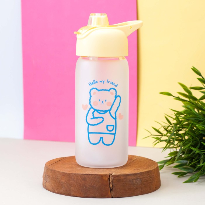Бутылка "Hello my friend", bear yellow (460 ml) 