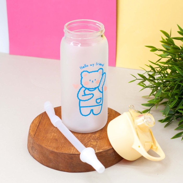 Бутылка "Hello my friend", bear yellow (460 ml) 