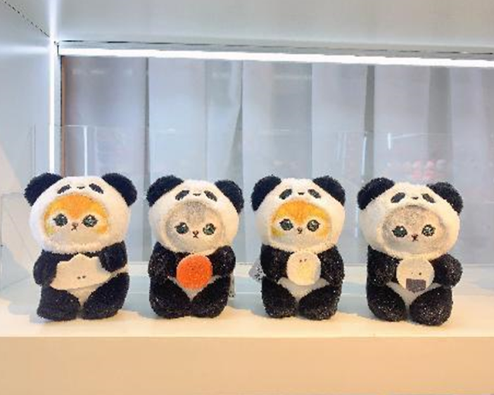 Мягкая игрушка - брелок "Panda dumpling", mix 