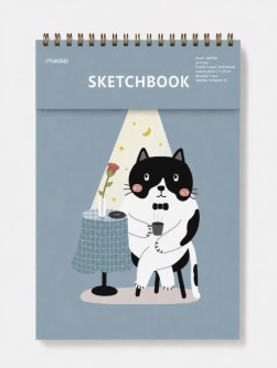 Скетчбук (А4) «Романтика», синий (21*29) 30 л. 130 г/м