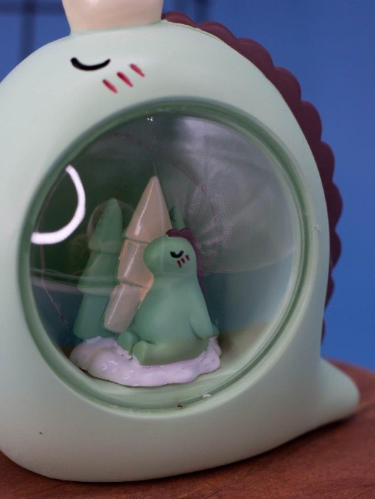 Ночник &quot;Sleeping dino ball&quot;, green (11 см), пластик 