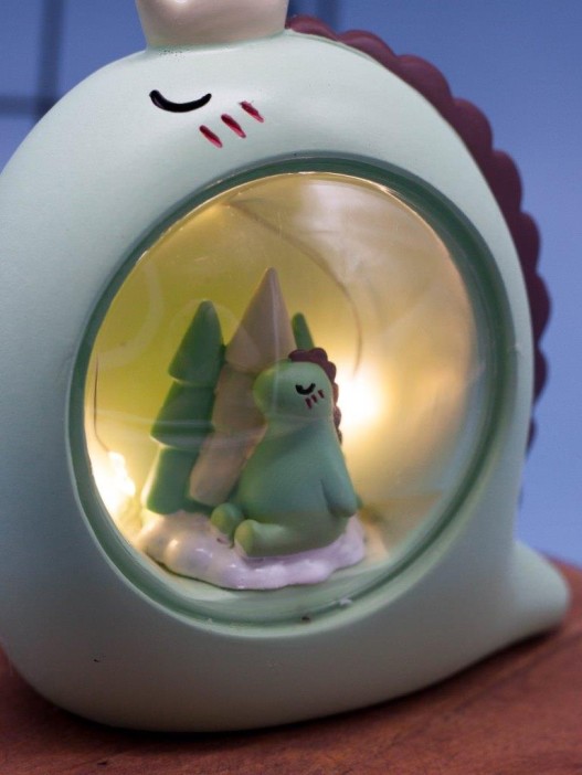 Ночник &quot;Sleeping dino ball&quot;, green (11 см), пластик 