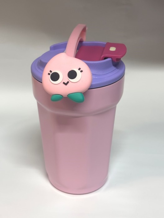 Термокружка «Funny face», pink (450 мл) 