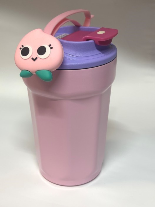 Термокружка «Funny face», pink (450 мл) 