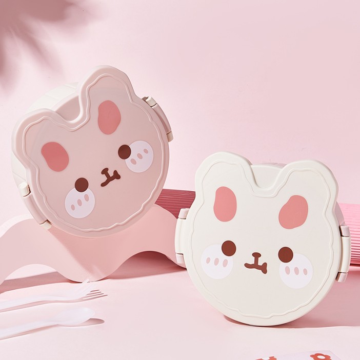 Ланчбокс &quot;Round rabbit&quot;, white 