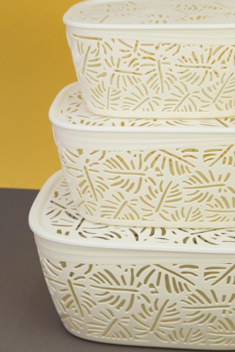 Корзина для хранения &quot;Leaves&quot;, medium white 