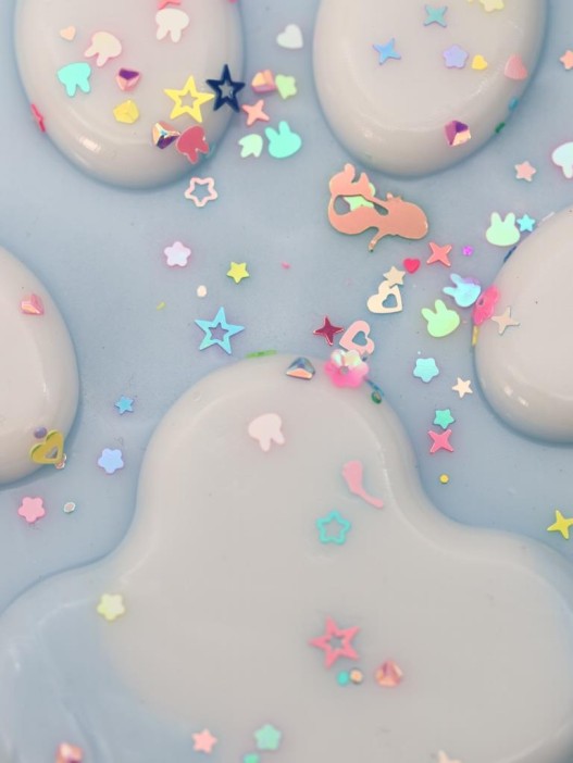 Мялка - антистресс «Игривая Таба ЛАПКА», голубая, 13 х 14 см 